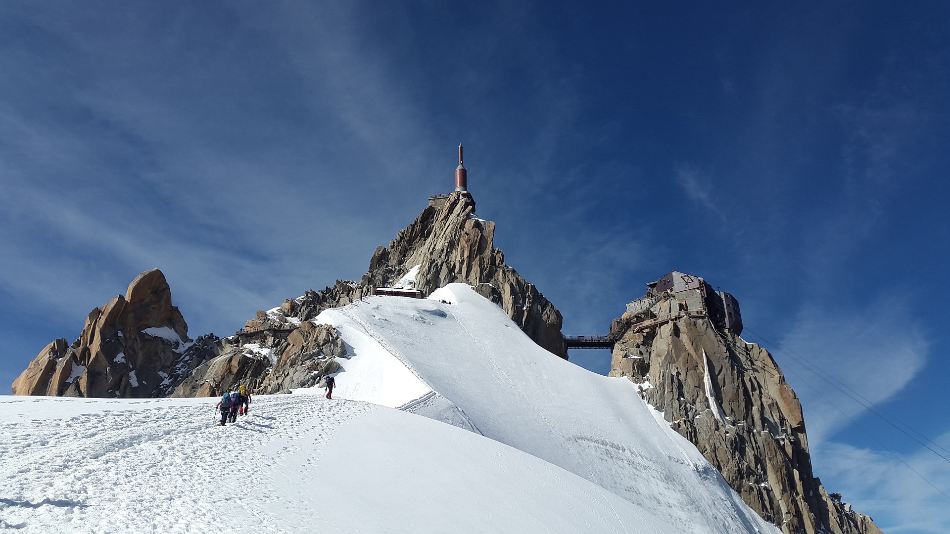 Aiguille du Midi en Chamonix-Mont Blanc (Alpes franceses)