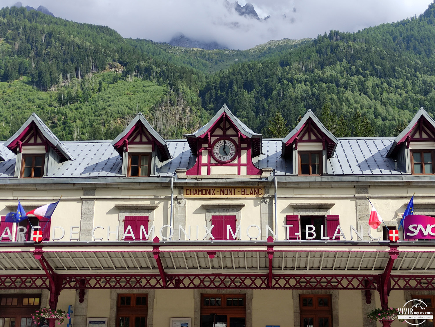 Estación de tren en Chamonix (Francia)