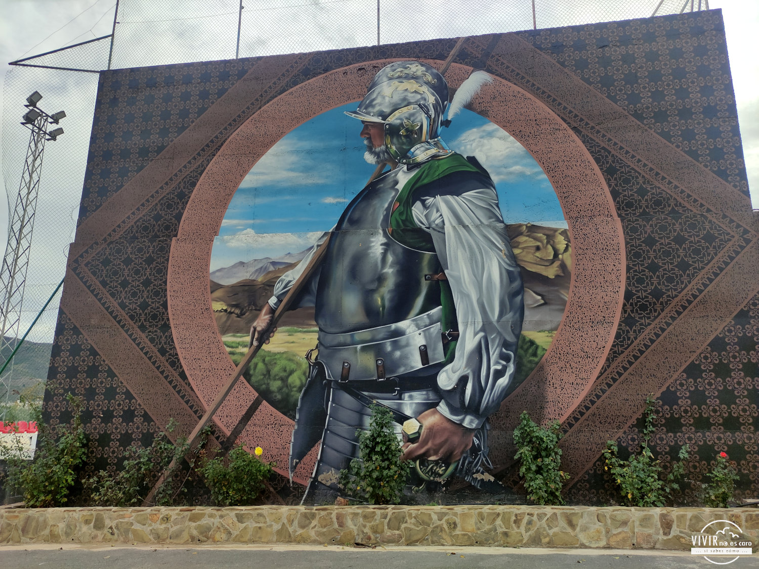 Mural grafitti La Paz de las Alpujarras en Padules (Almería)