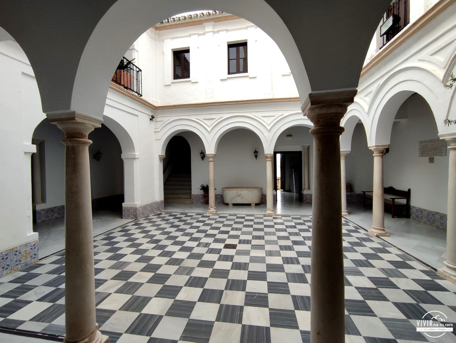 Patio del Palacio del Mayorazgo en Arcos de la Frontera (Cádiz)