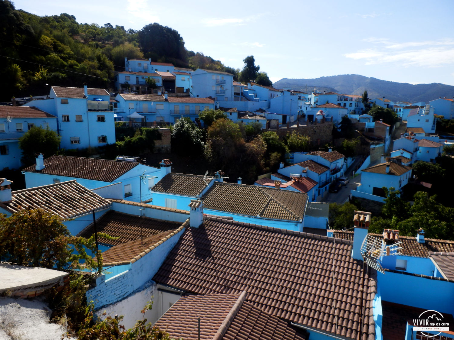 Júzcar Pueblo pitufo pueblo azul en Málaga