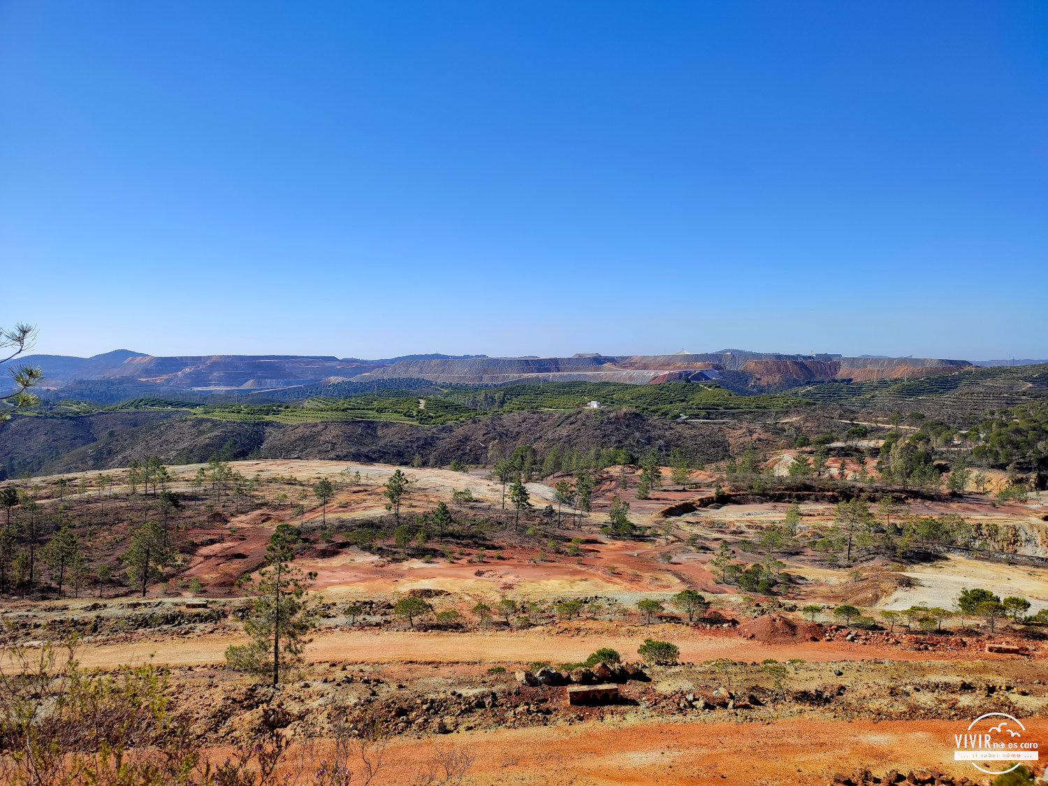 Vistas minas de Riotinto desde Montera de Gossan (Nerva)