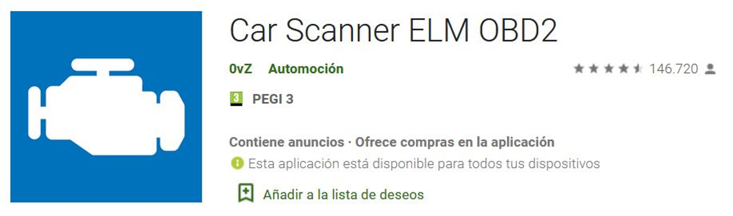 App Car Scanner ELM OBD2