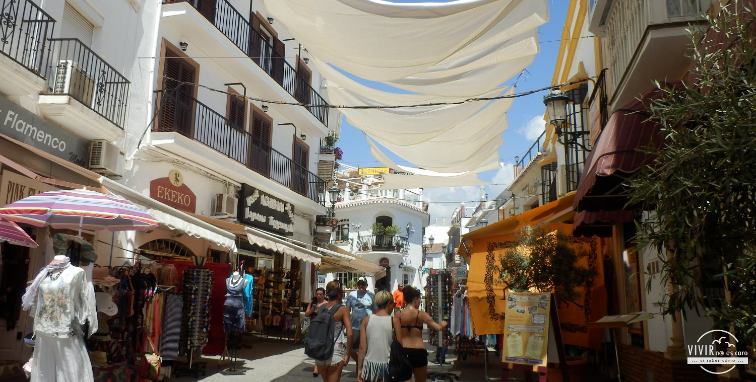 Calle Almirante en Nerja (Málaga)