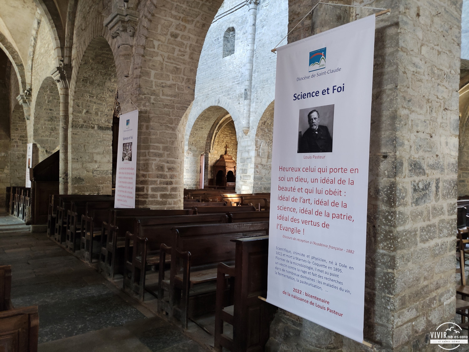Exposición "La Ciencia y la Fe" en la Iglesia de Saint Just de Arbois