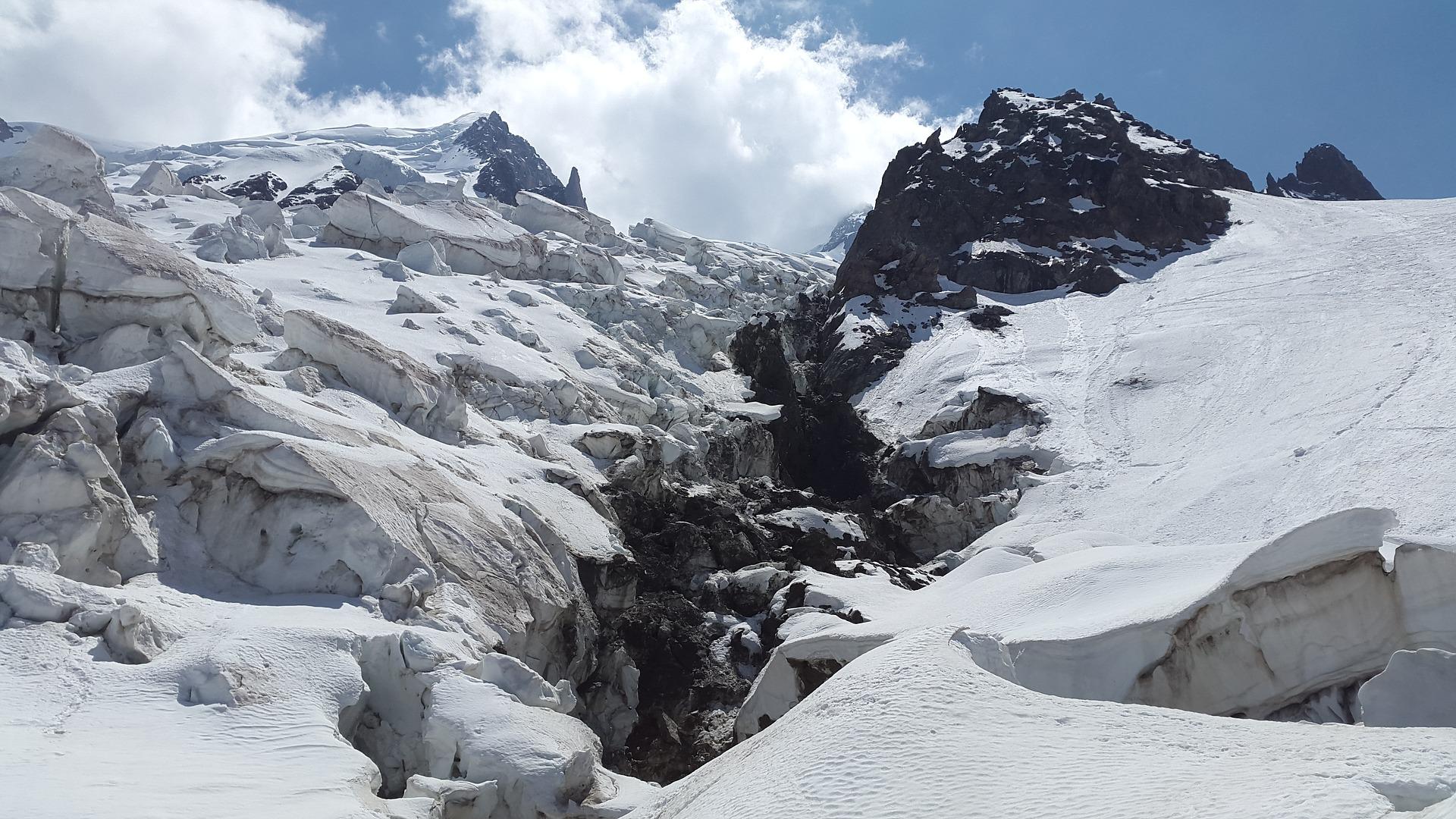 La Jonction en la ruta del Glaciar de Bossons