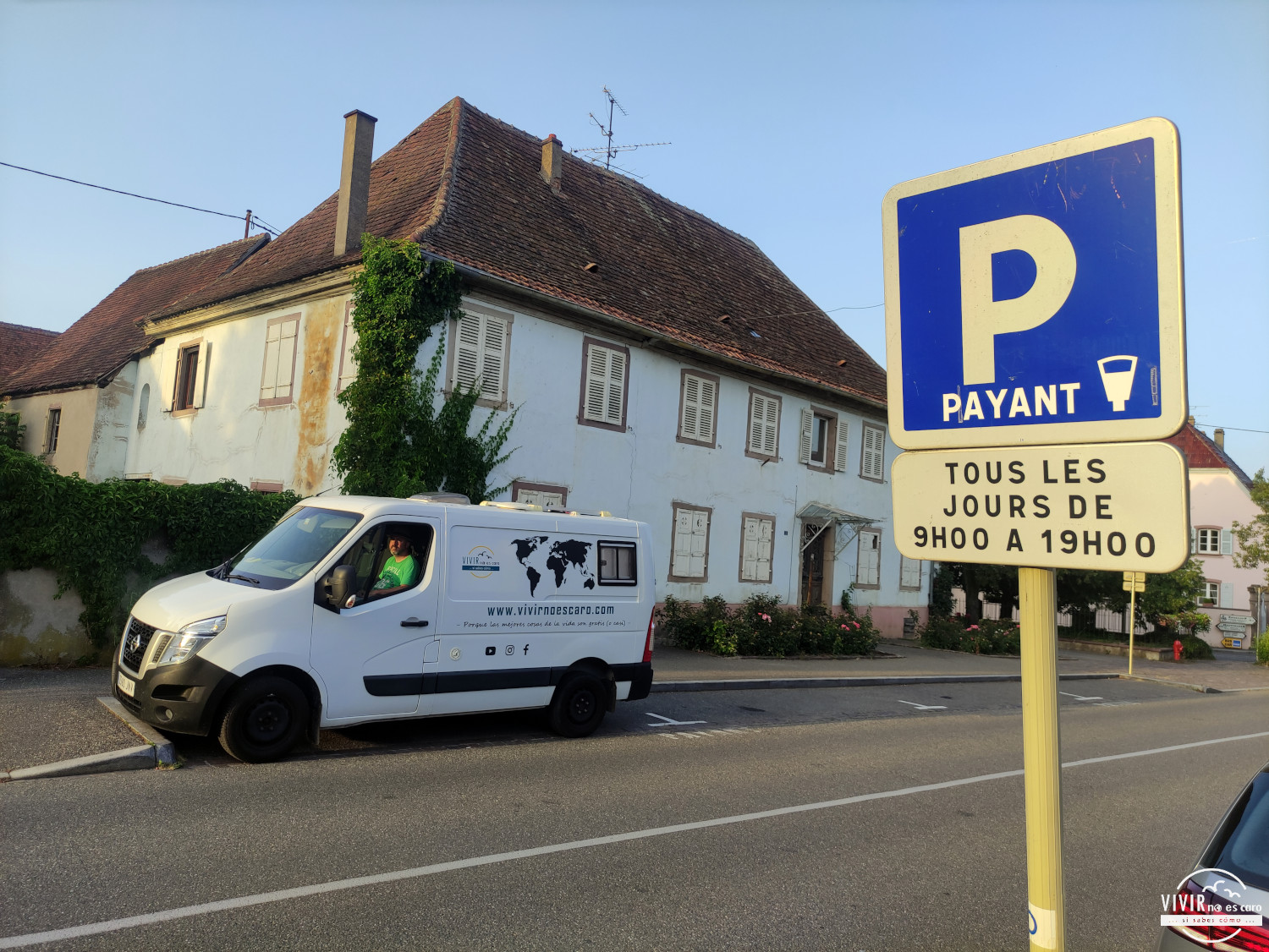 Estacionamiento en parking de pago en Eguisheim