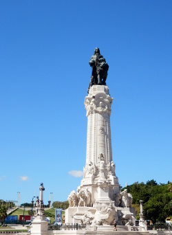 Plaza del Marqués de Pombal en Lisboa (Portugal)