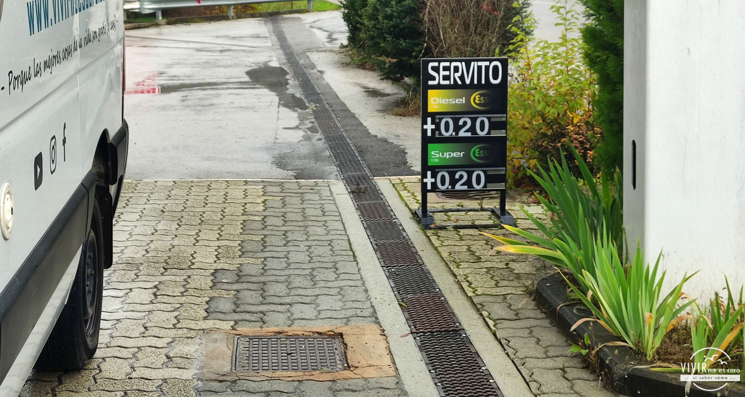 Precios gasolinera en Italia - servito o self