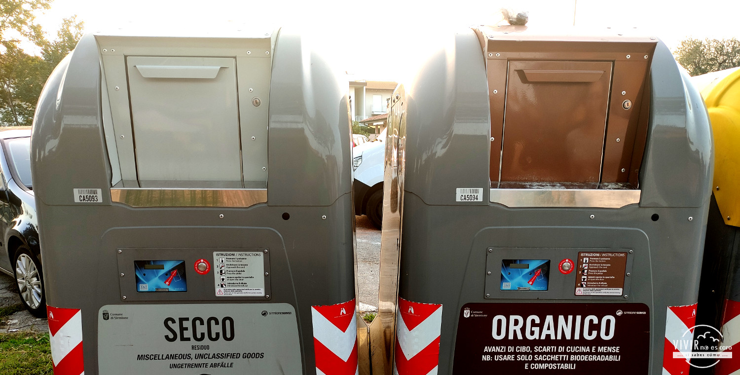 Tirar la basura en Italia - Contenedores con llave