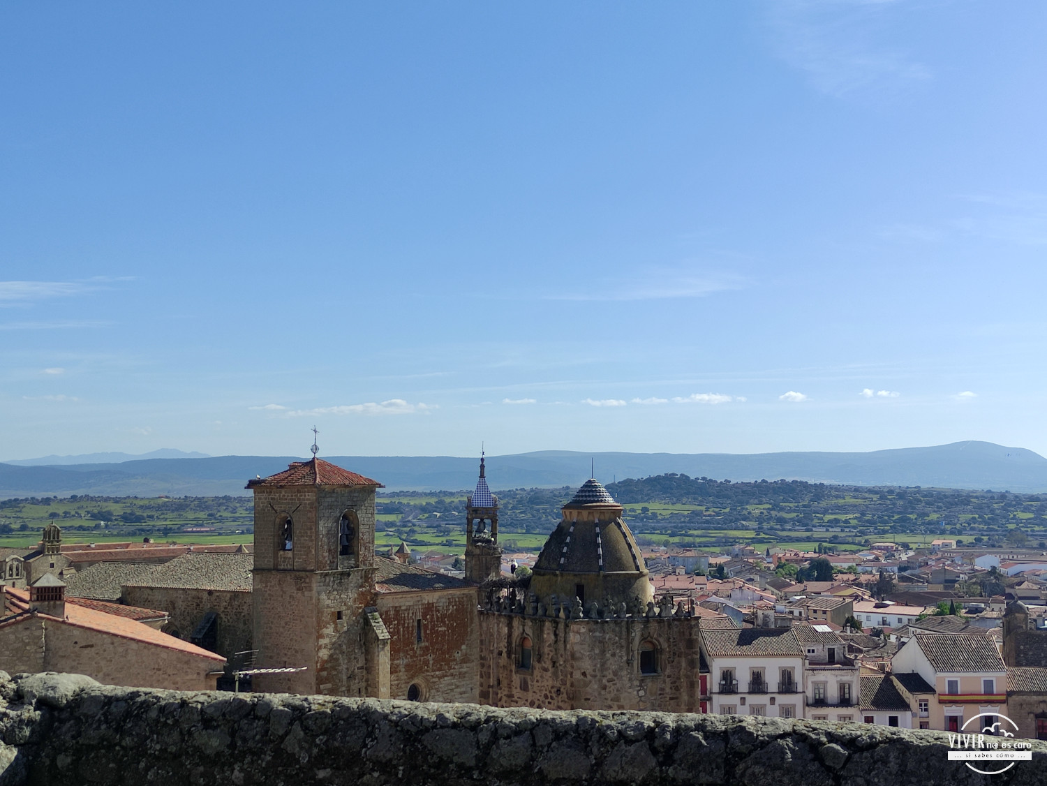 Trujillo desde el Mirador de las Monjas (Cáceres)