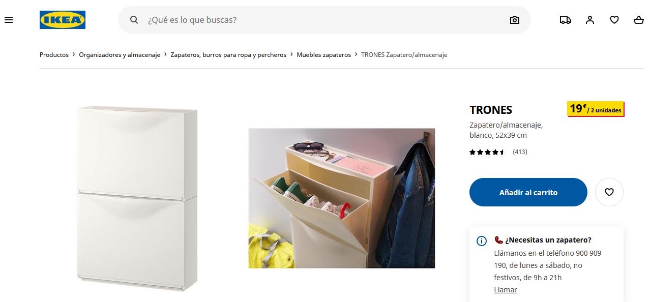 Zapateros TRONES IKEA
