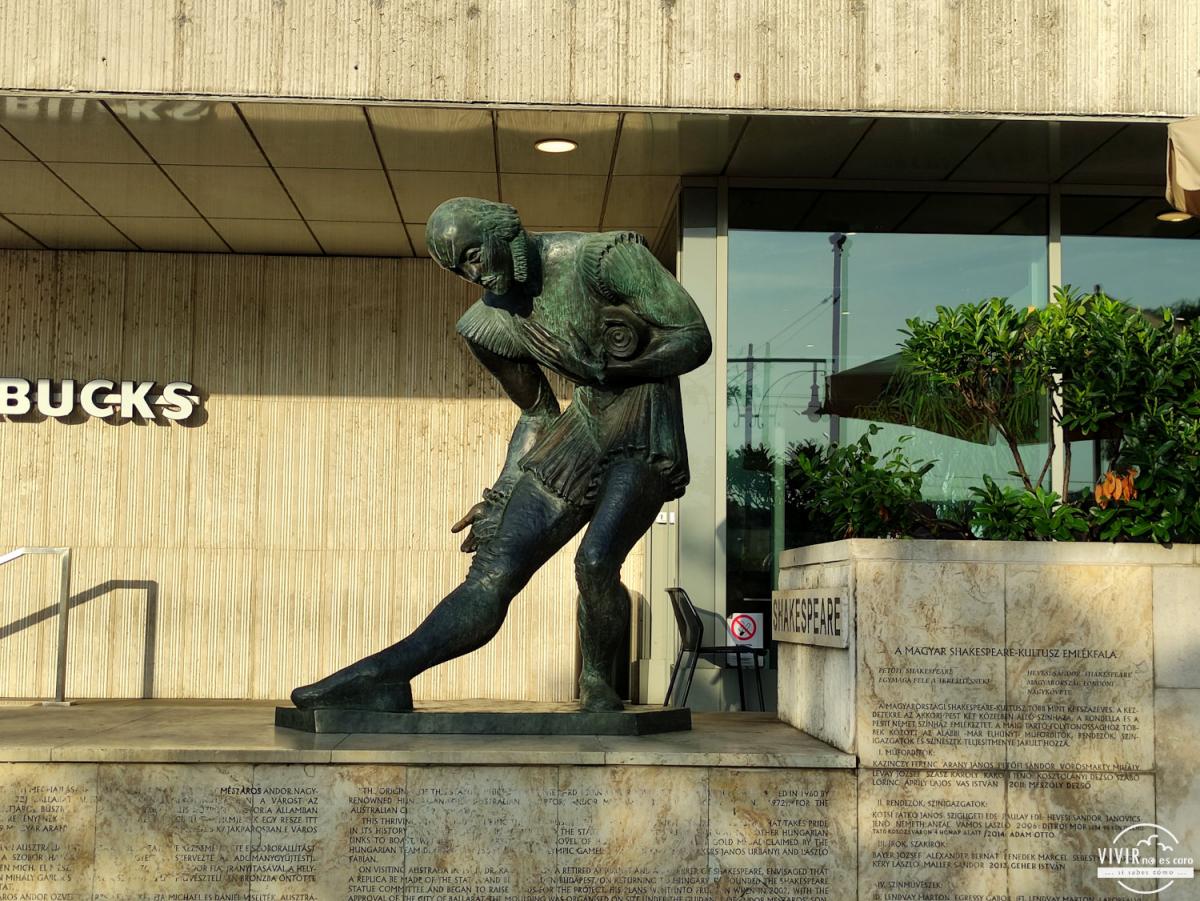 Budapest - escultura bronce de William Shakespeare (Hungría)