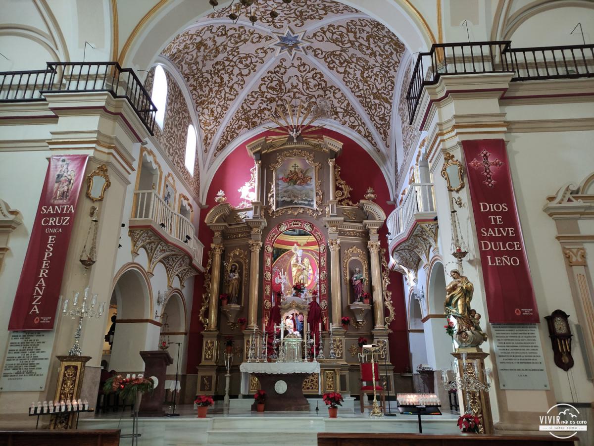Interior Iglesia de Santa Cruz del Voto de Canjáyar (Almería)
