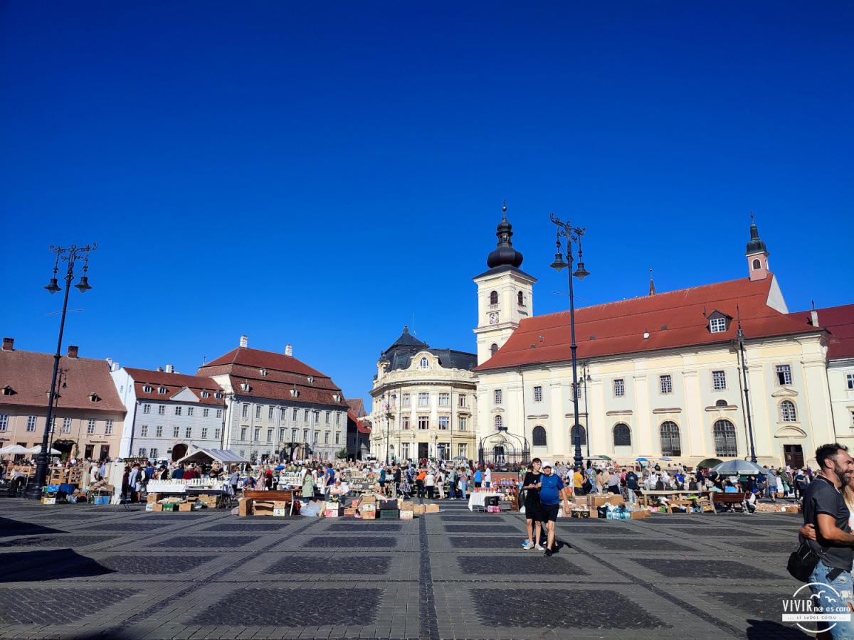 Sibiu: la gran plaza (Rumanía)
