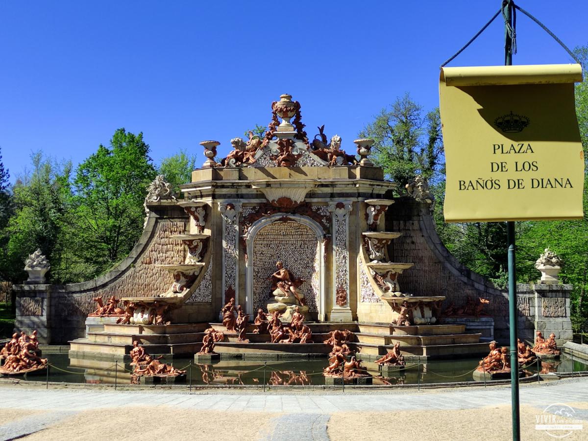 Jardines la Granja de San Ildefonso: Fuente Baños de Diana (Segovia)