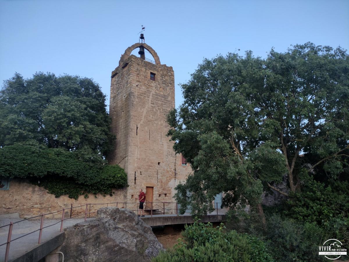 Torre de las Horas en Peratallada (Bajo Ampurdán, Gerona)
