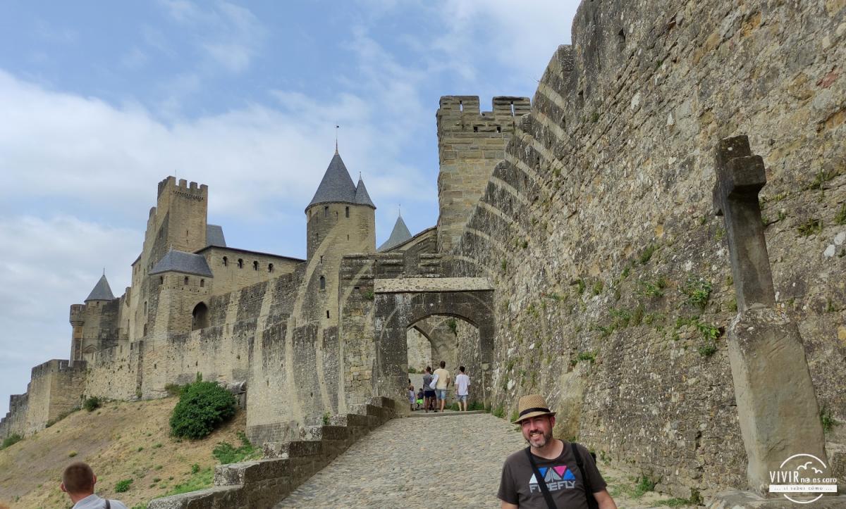 Entrada a Carcassonne por la puerta de l'Aude