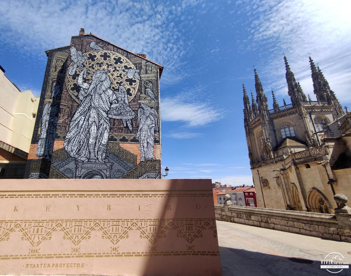 Mural grafitti Starter Proyectos (Catedral de Burgos)