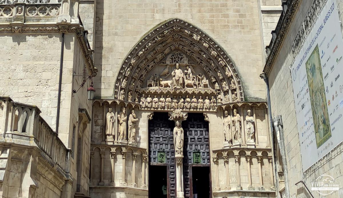 Portada Puerta del Perdón en la Catedral de Burgos