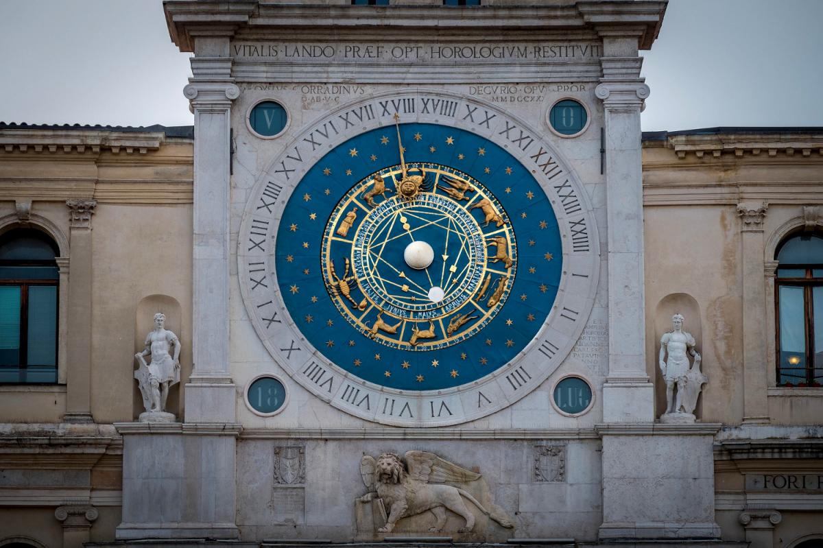 Reloj astronómico Piazza dei Signore (Padua, Italia)