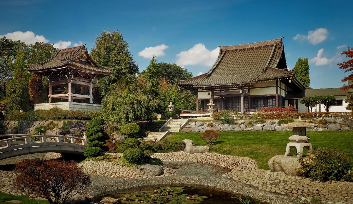 Templo jardín japonés en Düsseldorf