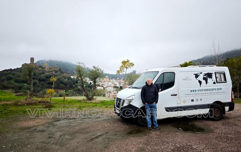 Almonaster la Real en camper o autocaravana