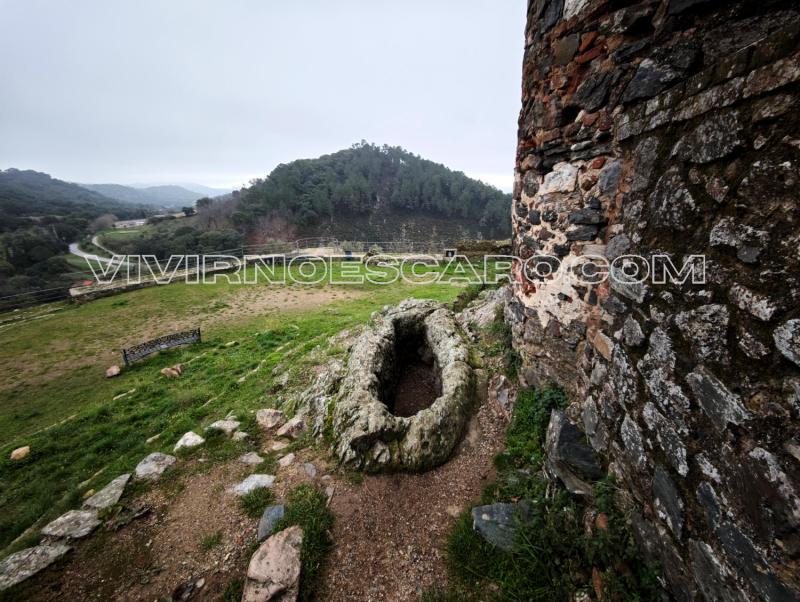 Almonaster la Real: tumba excavada en roca