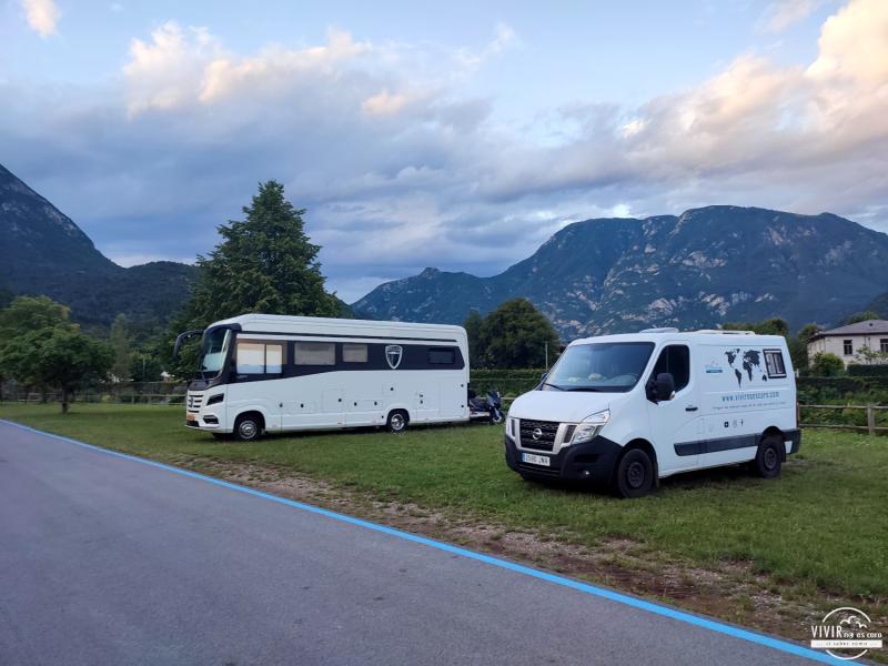 Parking del Torrente Palar en Údine (Italia)