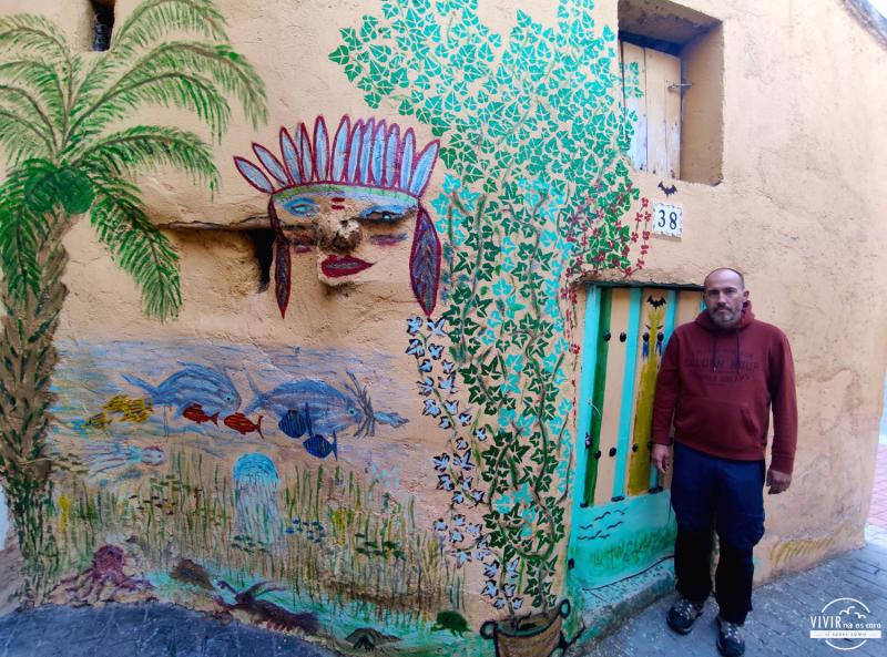 Mural en Aragosa: pueblo bonito del Barranco del Río Dulce