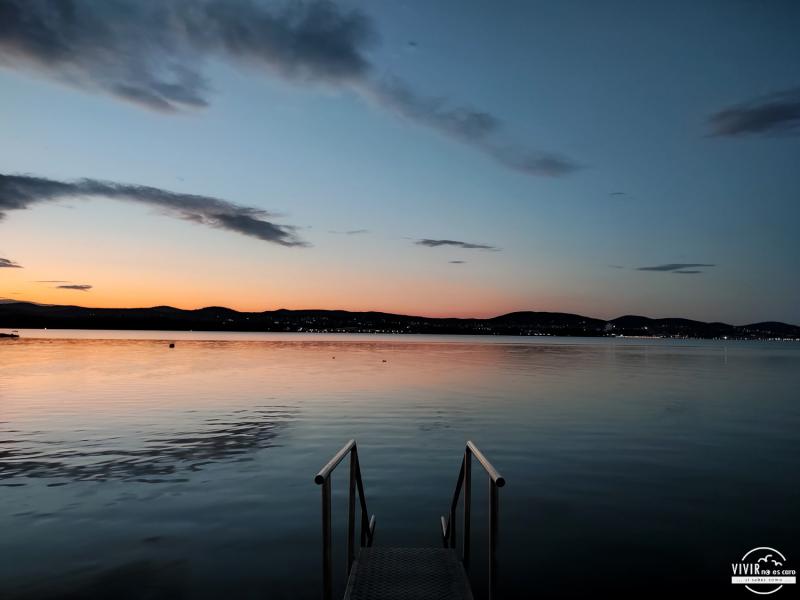 Atardecer playa Lago Balaton (Tihany, Hungría)