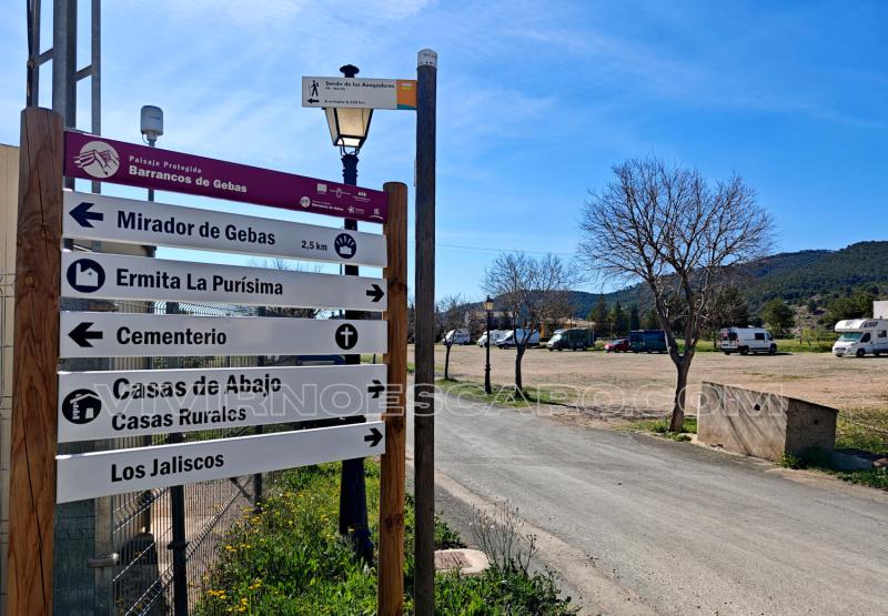 Barrancos de Gebas en autocaravana o camper