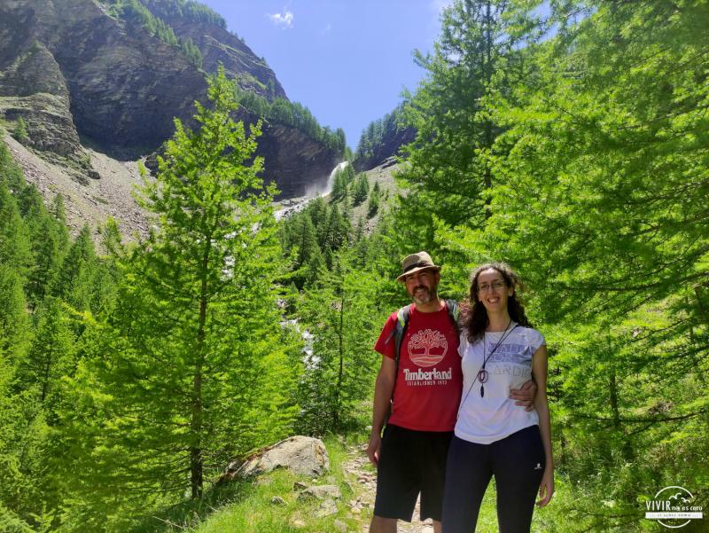 Cascada de Razis (Crévoux, Alpes, Francia)