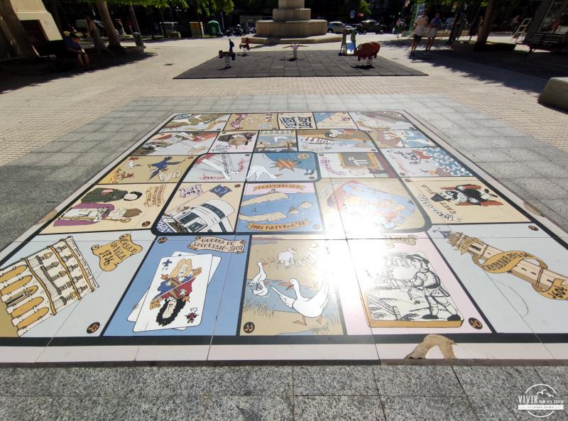 Juego de la Oca tamaño gigante en Castellón