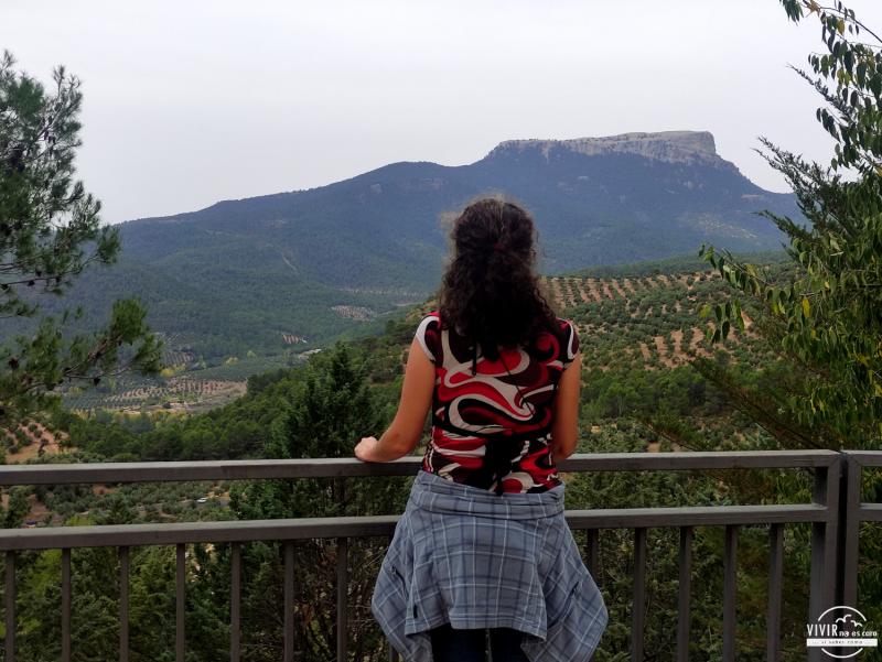 La Peña del Cambrón desde un Mirador en Cotillas (Albacete)