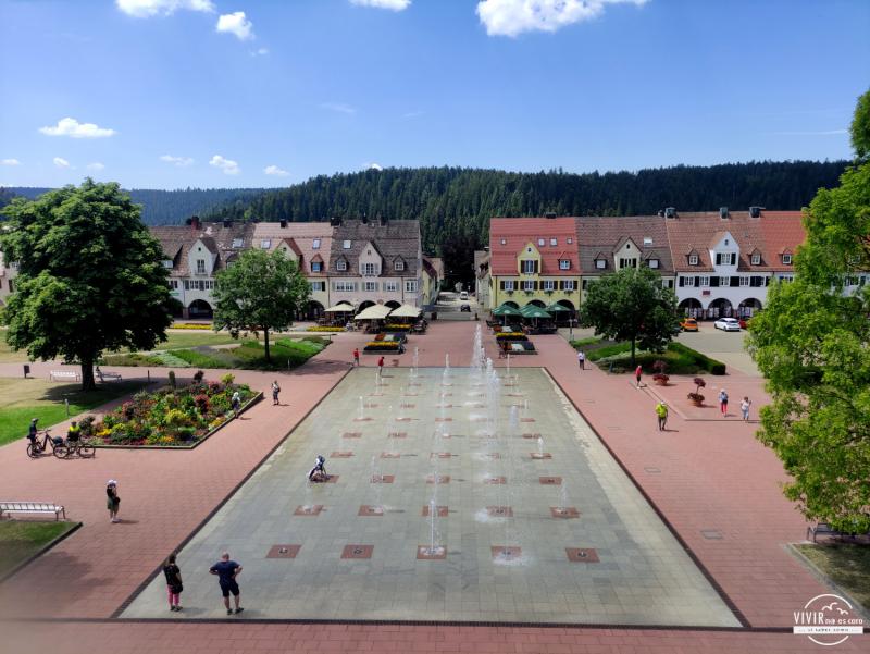 Fuente Freudenstadt desde la torre (Selva Negra, Alemania)