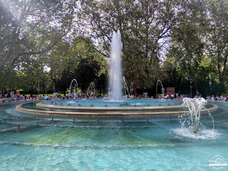 Fuente musical en Isla Margarita (Budapest, Hungría)