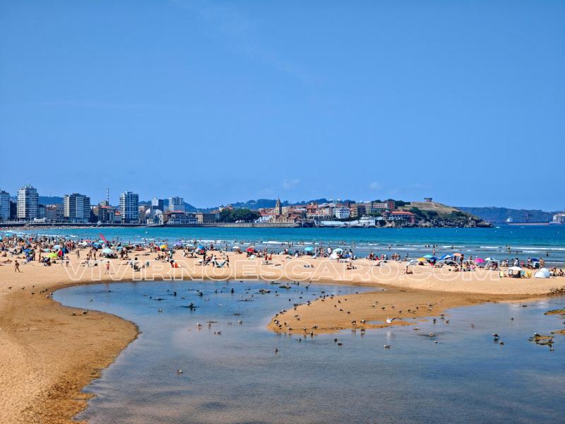 Gijón: inicio Playa de San Lorenzo