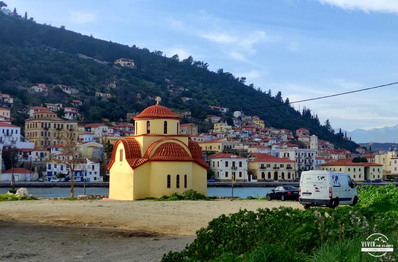 Gitión o Githio desde Kranai (Grecia)