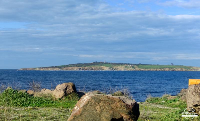 Isla de San Quirico o Cirilo en Sozopol (Mar Negro, Bulgaria)