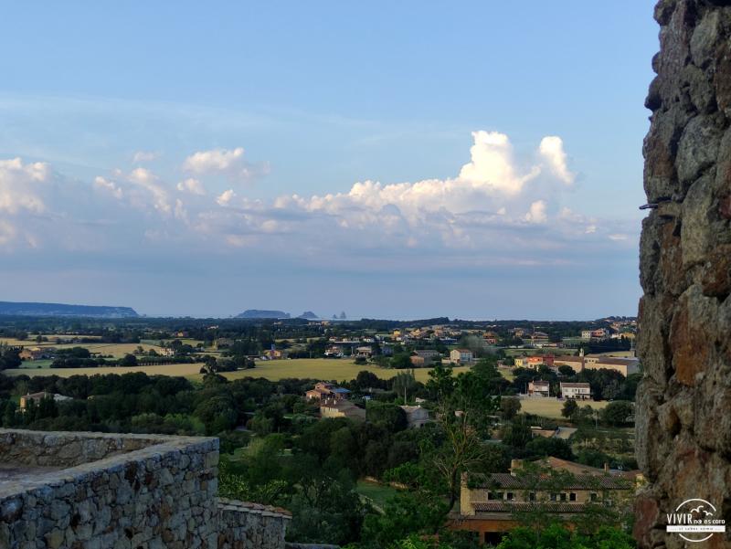 Las Islas Medas desde el Mirador de la Torre de las Horas en Pals (Gerona)