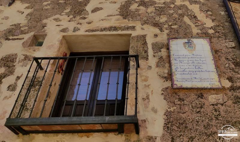 Versos cantar del mio Cid en Medinaceli (Soria)