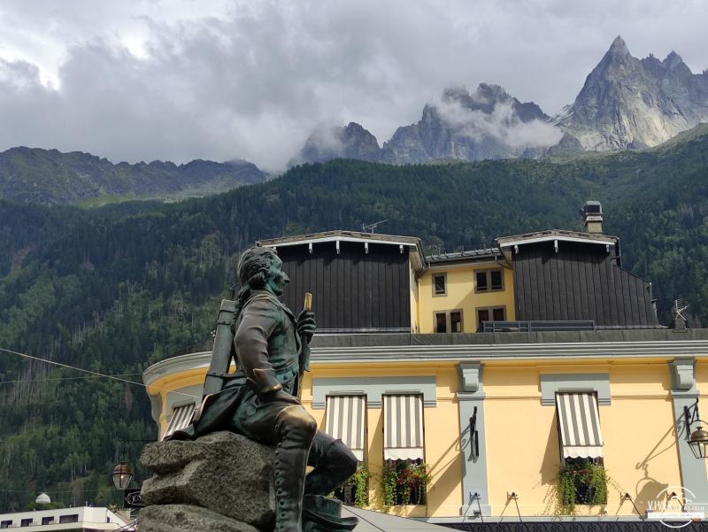 Escultura a Michel-Gabriel-Paccard en Chamonix-Mont Blanc