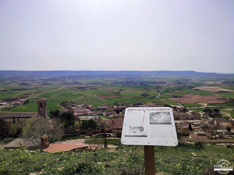 Mirador valle antigua iglesia de Santa María (Hita, Guadalajara)
