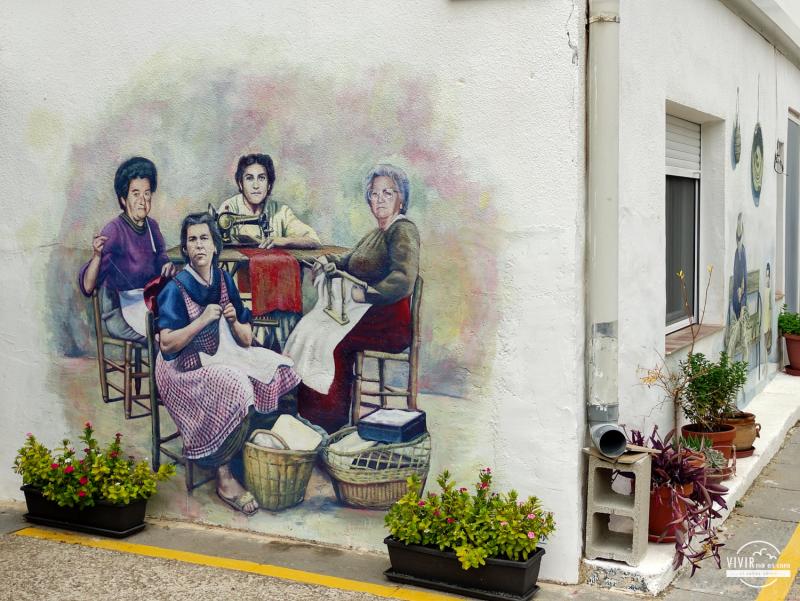 Grafiti mural en Molinicos. Street art en Albacete