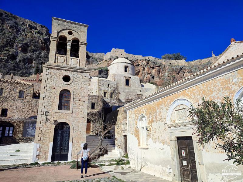 Monemvasia - Plaza Iglesia Elkomenos (Grecia)