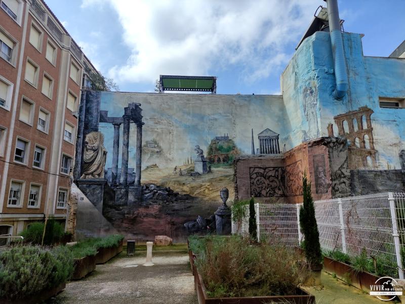 Street art de Cartagena: mural teatro romano