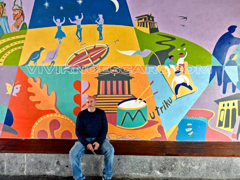 Mural Mutriku: pueblo bonito del País Vasco