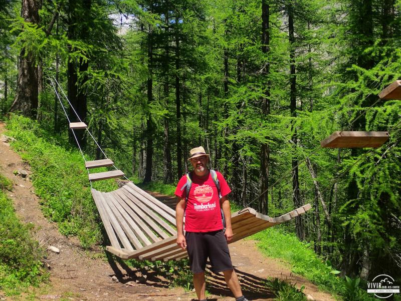 Parcours des Fees - Hamaca (Crévoux, Alpes, Francia)