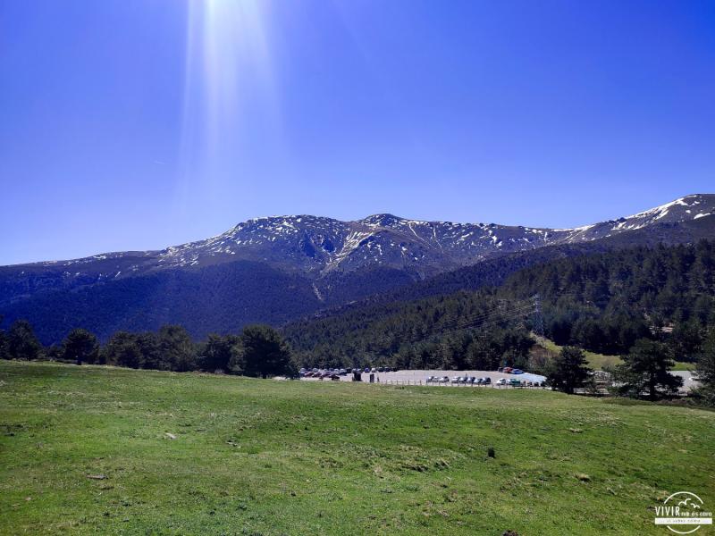 Parking del Puerto de Cotos en la Sierra de Guadarrama (Madrid)
